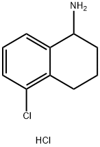 5-氯-四氢萘基-1-胺盐酸盐 结构式