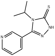 4-异丙基-5-(吡啶-3-基)-4H-1,2,4-三唑-3-硫醇 结构式