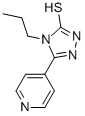 4-丙基-5-(4-吡啶基)-4H-1,2,4-三唑-3-硫醇 结构式