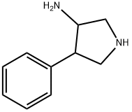 3-Pyrrolidinamine,  4-phenyl- 结构式