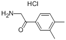 2-氨基-1-(3,4-二甲基苯基)乙酮盐酸盐 结构式