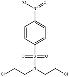 N,N-双(2-氯乙基)-4-硝基苯磺酰胺 结构式