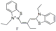 碘化-3,3',9-三乙基-2,2'-硫代碳化靛蓝 结构式