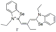 3-ETHYL-2-[2-[(3-ETHYL-1,3-BENZOSELENAZOL-3-IUM-2-YL)METHYLIDENE]BUTYLIDENE]-1,3-BENZOSELENAZOLE,IOD 结构式