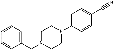 4-(4-苄基哌嗪-1-基)苯甲腈 结构式