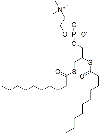 3,5-Dioxa-9-thia-4-phosphanonadecan-1-aminium, 4-hydroxy-N,N,N-trimeth yl-10-oxo-7-((1-oxodecyl)thio)-, hydroxide, inner salt, 4-oxide, (S)- 结构式