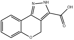 2,4-二氢苯并吡楠(4,3-C)吡唑-3-羧酸 结构式