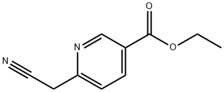 3-Pyridinecarboxylic acid, 6-(cyanoMethyl)-, ethyl ester 结构式