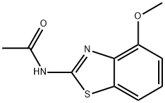 Acetamide, N-(4-methoxy-2-benzothiazolyl)- (9CI) 结构式