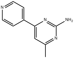 4-甲基-6-吡啶-4-基嘧啶-2-胺 结构式