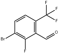 3-溴-2-氟-6-(三氟甲基)苯甲醛 结构式