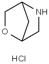 2-氧杂-5-氮杂双环[2.2.1]庚烷盐酸盐 结构式