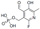 (2-fluoro-4-formyl-5-hydroxy-6-methyl-pyridin-3-yl)methoxyphosphonic a cid 结构式