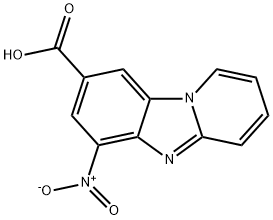 6-硝基-8-吡啶并[2,1-B]苯并咪唑羧酸 结构式