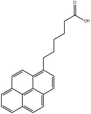 6-(1-芘基)己酸 结构式