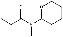 Propionamide,  N-methyl-N-(tetrahydropyran-2-yl)-  (7CI) 结构式