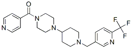 1-ISONICOTINOYL-4-(1-([6-(TRIFLUOROMETHYL)PYRIDIN-3-YL]METHYL)PIPERIDIN-4-YL)PIPERAZINE 结构式