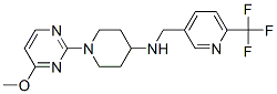 1-(4-METHOXYPYRIMIDIN-2-YL)-N-([6-(TRIFLUOROMETHYL)PYRIDIN-3-YL]METHYL)PIPERIDIN-4-AMINE 结构式