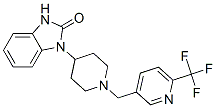1-(1-([6-(TRIFLUOROMETHYL)PYRIDIN-3-YL]METHYL)PIPERIDIN-4-YL)-1,3-DIHYDRO-2H-BENZIMIDAZOL-2-ONE 结构式