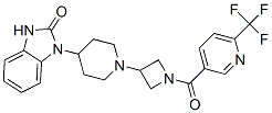 1-[1-(1-([6-(TRIFLUOROMETHYL)PYRIDIN-3-YL]CARBONYL)AZETIDIN-3-YL)PIPERIDIN-4-YL]-1,3-DIHYDRO-2H-BENZIMIDAZOL-2-ONE 结构式
