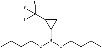 二丁酯(2-(三氟甲基)环丙基)硼酸 结构式