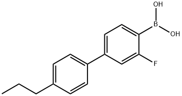 3-氟-4'-丙基联苯硼酸 结构式