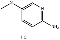 5-(Methylthio)pyridin-2-aMine Hydrochloride 结构式