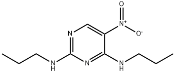 5-nitro-N2,N4-dipropyl-pyrimidine-2,4-diyldiamine 结构式