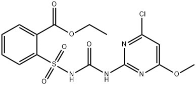 氯嘧磺隆 结构式