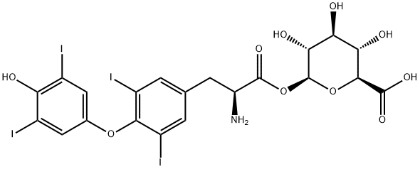 左甲状腺素酰葡糖苷酸 结构式