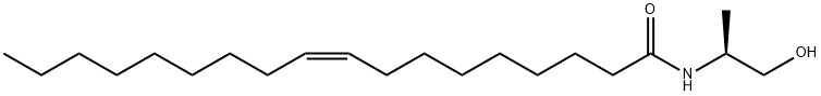 (Z)-(S)-N-((2-羟基-1-甲基)乙基)-9-烯十八酰胺 结构式
