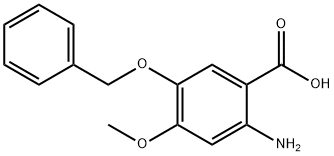 2-氨基-5-(苄氧基)-4-甲氧基苯甲酸 结构式