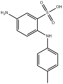 5-AMINO-2-P-TOLUIDINOBENZENESULFONIC ACID 结构式