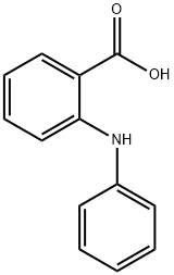 N-苯基邻氨基苯甲酸 结构式