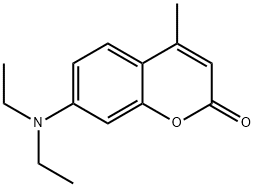 7-二乙氨基-4-甲基香豆素 结构式
