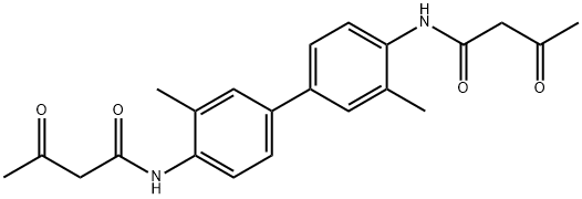 双乙酰乙酰-3,3'-二甲基联苯胺 结构式