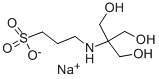 3-[N-[三(羟甲基)甲基]氨基]丙磺酸钠 结构式