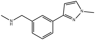 n-methyl-3-(1-methyl-1h-pyrazol-3-yl)benzylamine 结构式