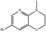 7-溴-4-甲基-3,4-二氢-2H-吡啶并[3,2-B][1,4]恶嗪 结构式