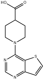 1-(THIENO[3,2-D]PYRIMIDIN-4-YL)PIPERIDINE-4-CARBOX 结构式