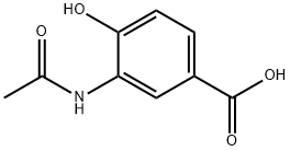 3-(Acetylamino)-4-hydroxybenzoic acid 结构式