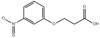 3-(3-硝基苯氧基)丙酸 结构式