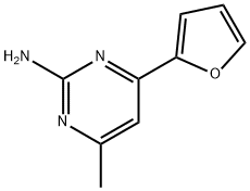 4-(2-FURYL)-6-METHYLPYRIMIDIN-2-AMINE 结构式