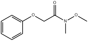 (N-METHOXY-N-METHYLCARBAMOYLMETHYL)PHENOXYMETHANE 结构式