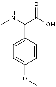 (4-甲氧基苯)(甲基氨基)乙酸 结构式