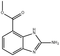 2-氨基-1H-苯并咪唑-4-甲酸甲酯 结构式