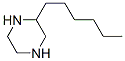 Piperazine, 2-hexyl- (7CI,9CI) 结构式