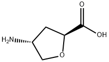 2-Furancarboxylicacid,4-aminotetrahydro-,trans-(9CI) 结构式