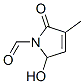 1H-Pyrrole-1-carboxaldehyde, 2,5-dihydro-5-hydroxy-3-methyl-2-oxo- (9CI) 结构式