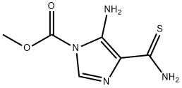 1H-Imidazole-1-carboxylicacid,5-amino-4-(aminothioxomethyl)-,methylester(9CI) 结构式